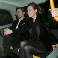 Beatriz de York y Edoardo Mapelli Mozzi en un taxi en Londres