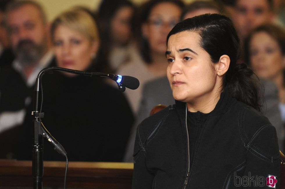 Triana Martínez durante su declaración en el juicio por el asesinato de Isabel Carrasco