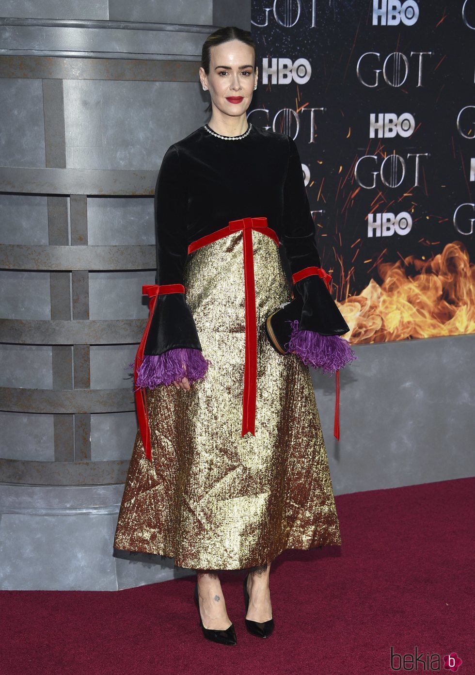 Sarah Paulson en la premiere de la octava temporada de 'Juego de tronos'