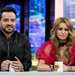 Luis Fonsi y Paulina Rubio en una entrevista en 'El Hormiguero'