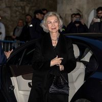 La Reina Sofía a su llegada al concierto a beneficio de Proyecto Hombre en Mallorca