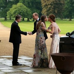 El Príncipe Guillermo y Kate Middleton con David Cholmondeley y Rose Hanbury