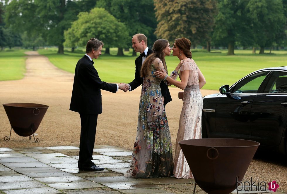 El Príncipe Guillermo y Kate Middleton con David Cholmondeley y Rose Hanbury