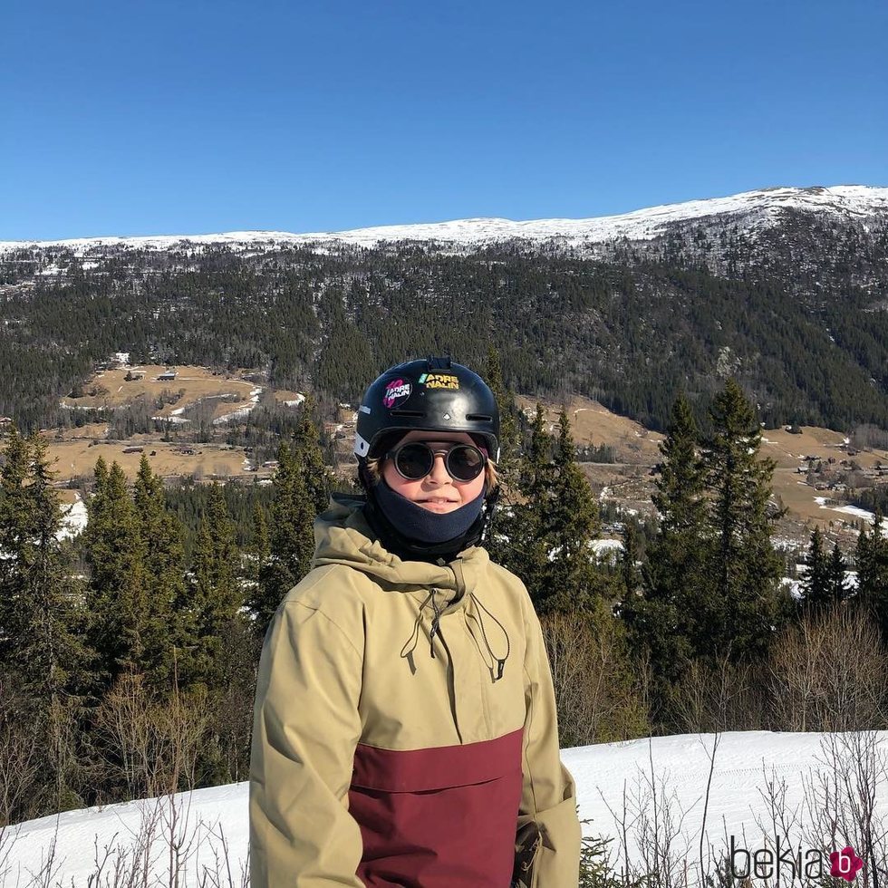 Sverre Magnus de Noruega durante sus vacaciones de Semana Santa 2019