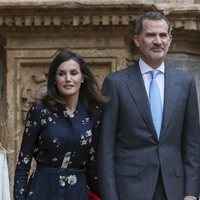 Los Reyes Felipe y Letizia junto a la Reina Sofía en la Misa de Pascua 2019