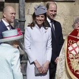 Kate Middleton, muy sonriente antes de la Misa de Pascua 2019 en Windsor