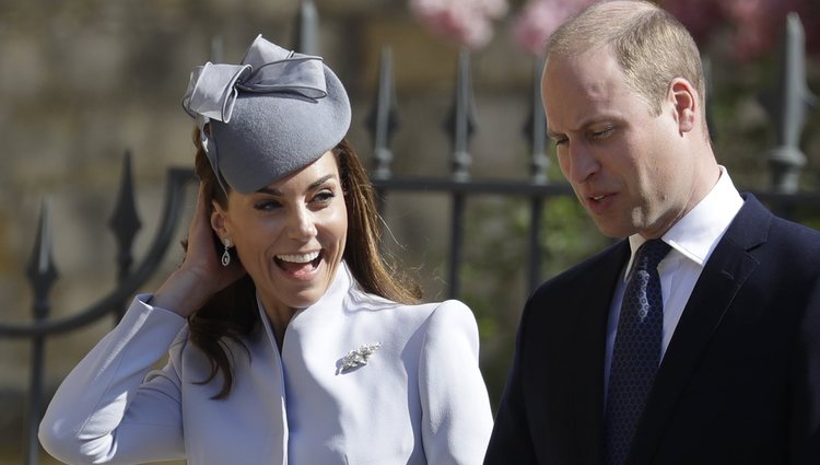 El Príncipe Guillermo y Kate Middleton, muy felices en la Misa del Domingo de Pascua 2019
