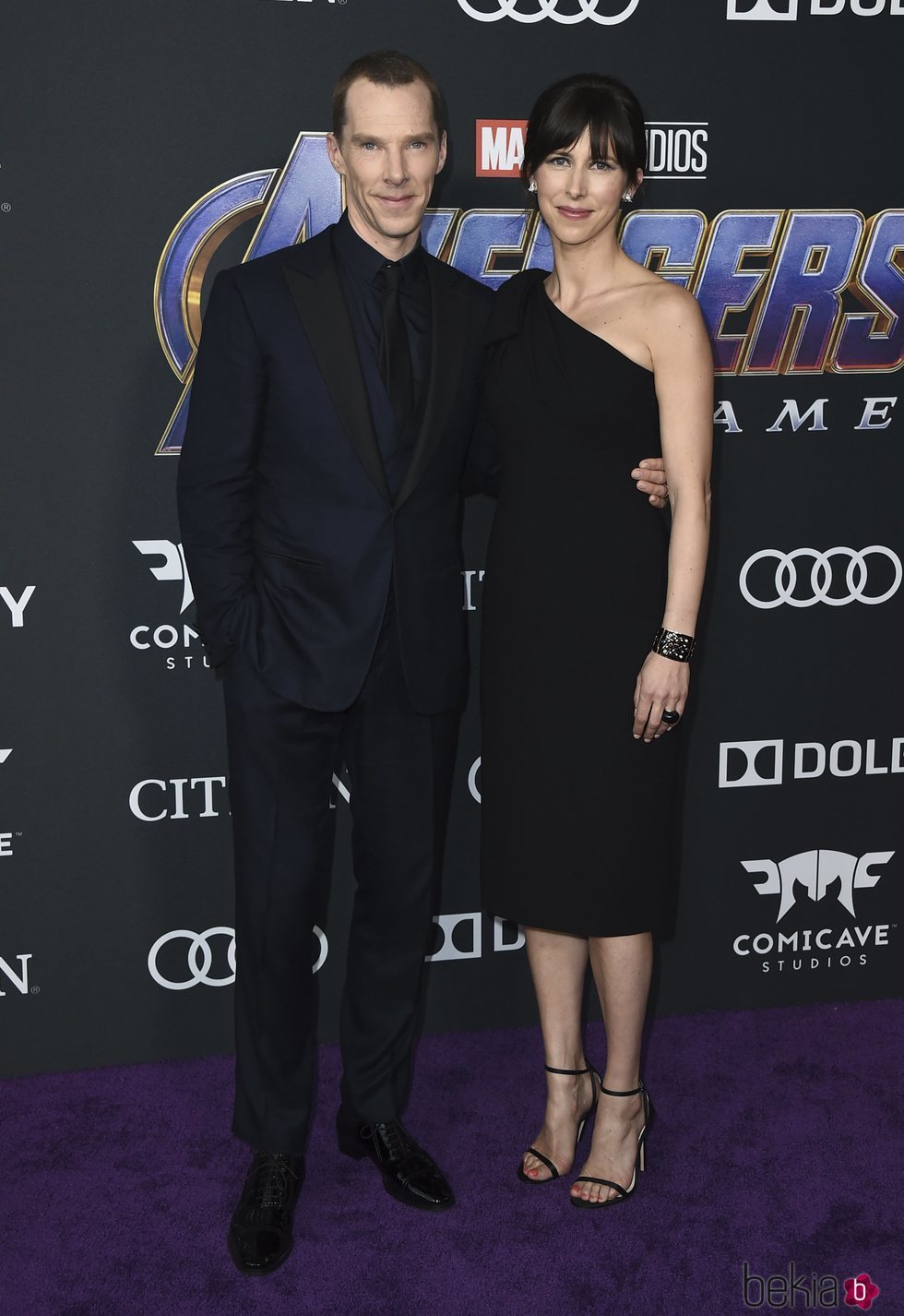 Benedict Cumberbatch y Sophie Hunter en la premiere de 'Vengadores: Endgame'