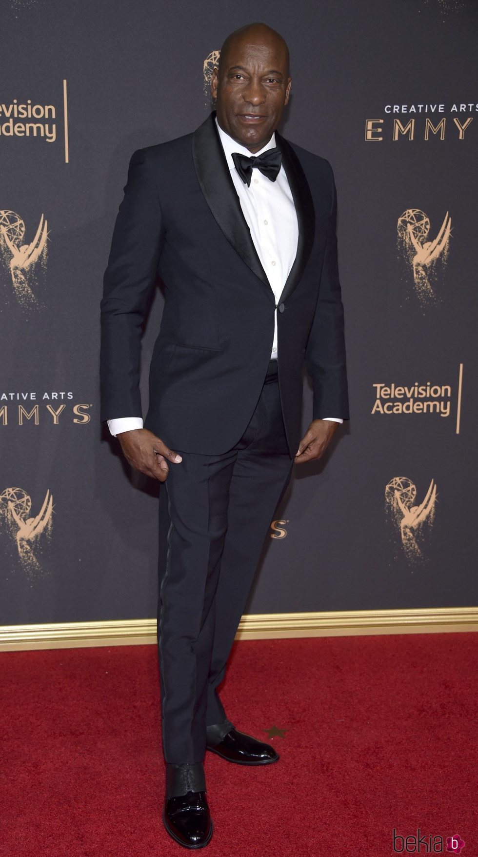 John Singleton en la alfombra roja de los premios Emmy 2017