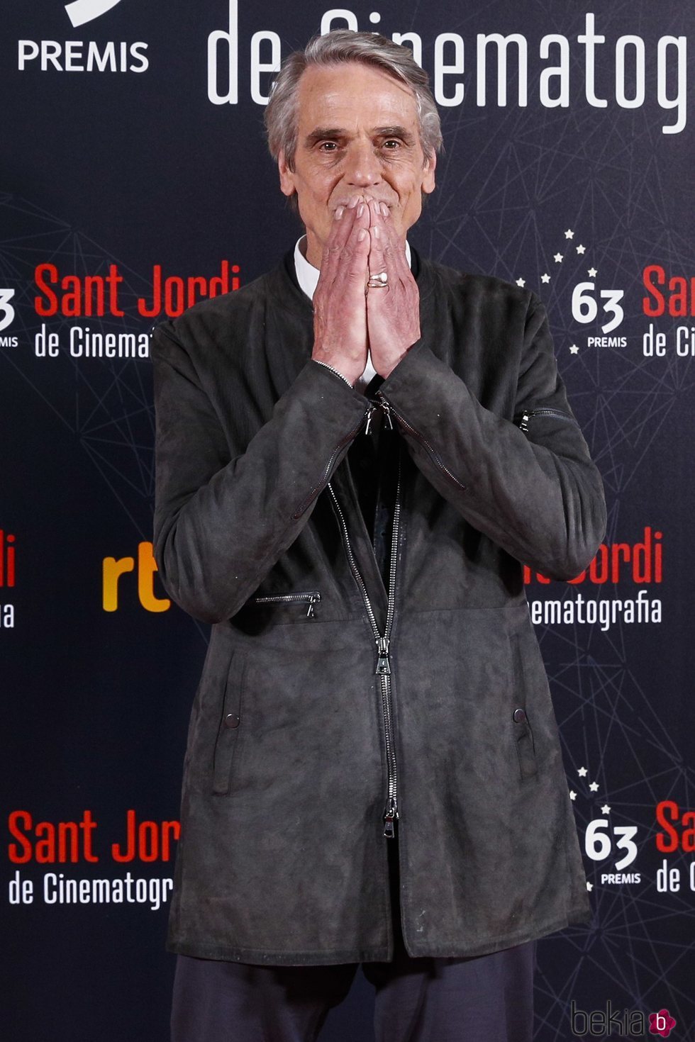Jeremy Irons en el photocall de los Premios Sant Jordi 2019
