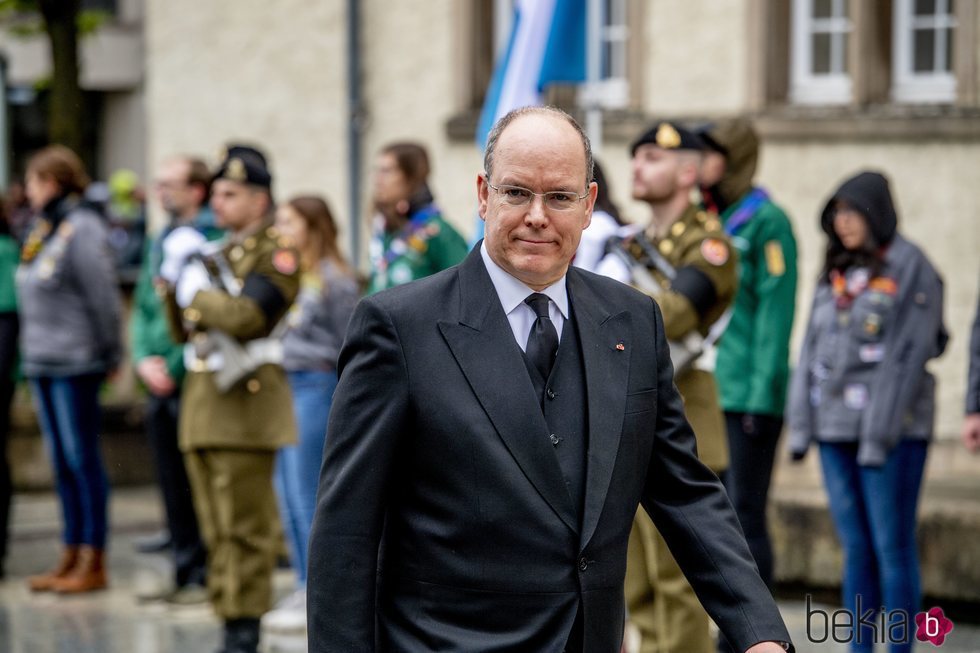 El Príncipe Alberto de Mónaco en el funeral del Gran Duque Juan de Luxemburgo