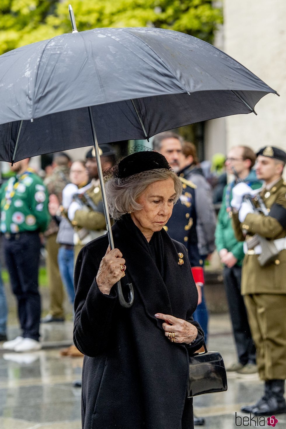 La Reina Sofía en el funeral del Gran Duque Juan de Luxemburgo