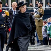 Margarita de Dinamarca en el funeral del Gran Duque Juan de Luxemburgo