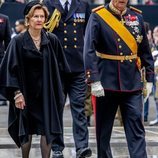 Los Reyes Harald y Sonia de Noruega en el funeral del Gran Duque Juan de Luxemburgo