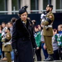La Princesa Ana de Inglaterra en el funeral del Gran Duque Juan de Luxemburgo