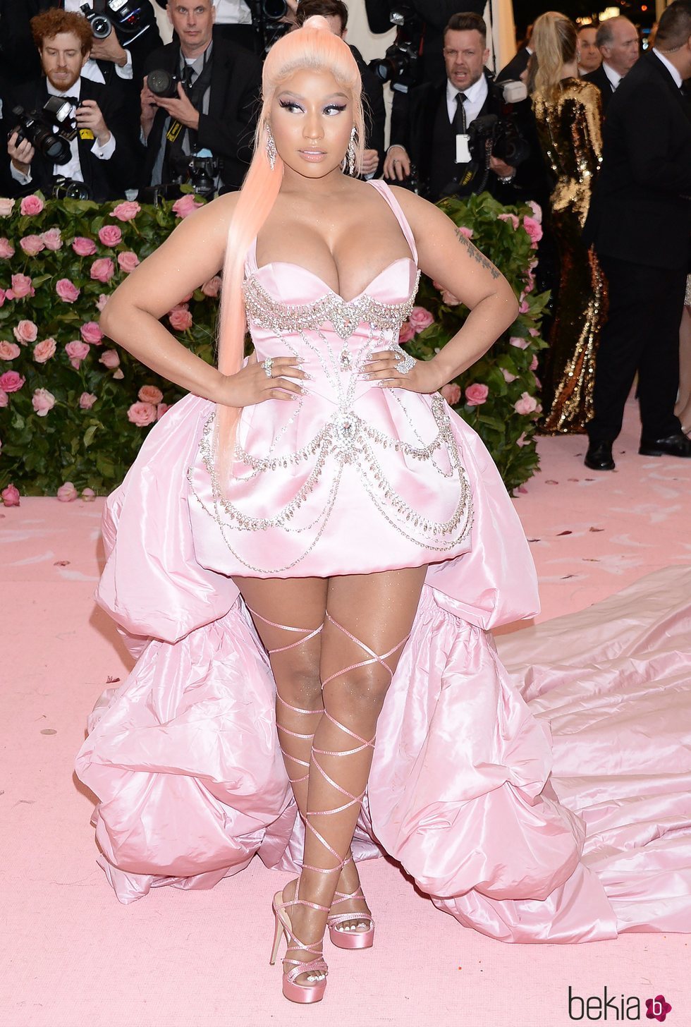 Nicki Minaj en la alfombra roja de la Gala MET 2019
