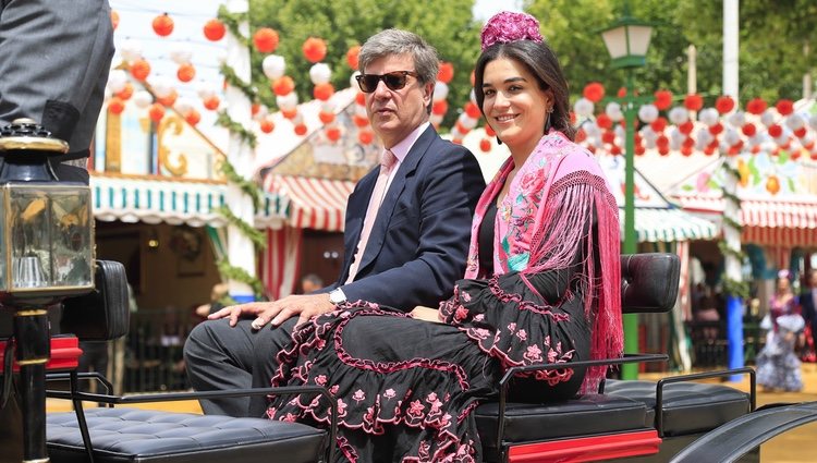 Cayetano Martínez de Irujo y Bárbara Mirjan en la Feria de Abril 2019