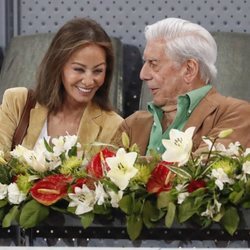 Isabel Preylser y Mario Vargas Llosa en el Madrid Open 2019