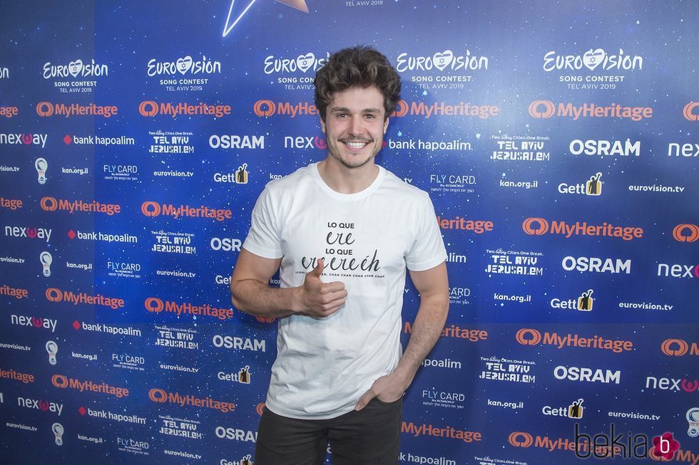 Rueda de prensa de Miki Núñez tras el primero ensayo de Eurovisión 2019