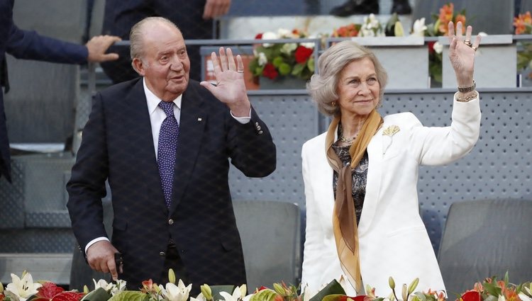 El Rey Juan Carlos y la Reina Sofía en el Mutua Madrid Open 2019