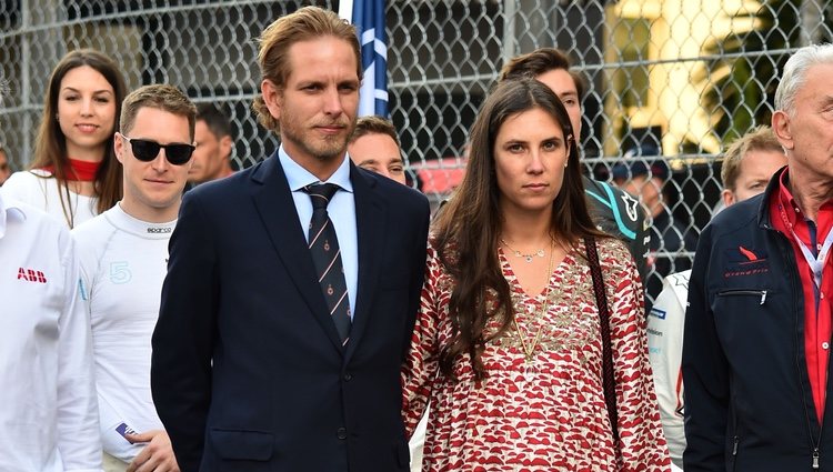 Andrea Casiraghi y Tatiana Santo Domingo en el Gran Premio de Mónaco de Fórmula E 2019