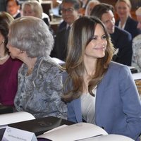 La Reina Sofía y Sofia Hellqvist en el 'Dementia Forum X'