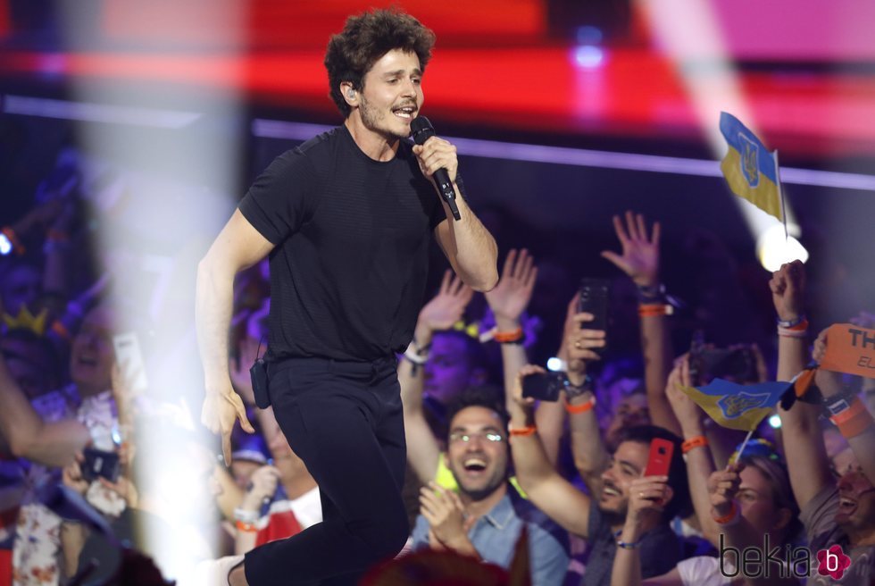 Miki Núñez en su actuación en el Festival de Eurovisión 2019