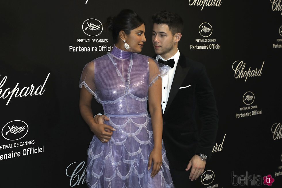 Nick Jonas y Priyanka Chopra en la Fiesta de Chopard durante el Festival de Cannes 2019