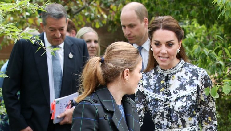 El Príncipe Guillermo y Kate Middleton con Beatriz de York en Chelsea Flower Show 2019