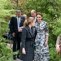 El Príncipe Guillermo y Kate Middleton con Beatriz de York en Chelsea Flower Show 2019