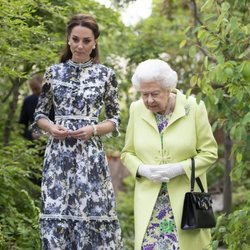 La Reina Isabel y Kate Middleton en Chelsea Flower Show 2019