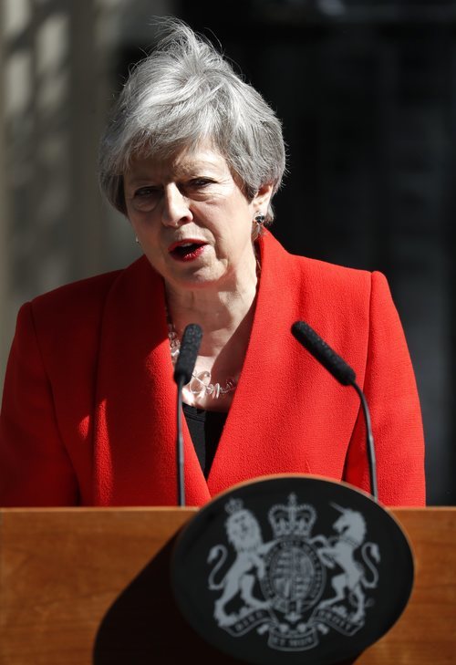 Theresa May, Primera Ministra Británica, presenta su dimisión