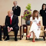 El Emperador Naruhito y su mujer Masako reciben a Donald y Melania Trump