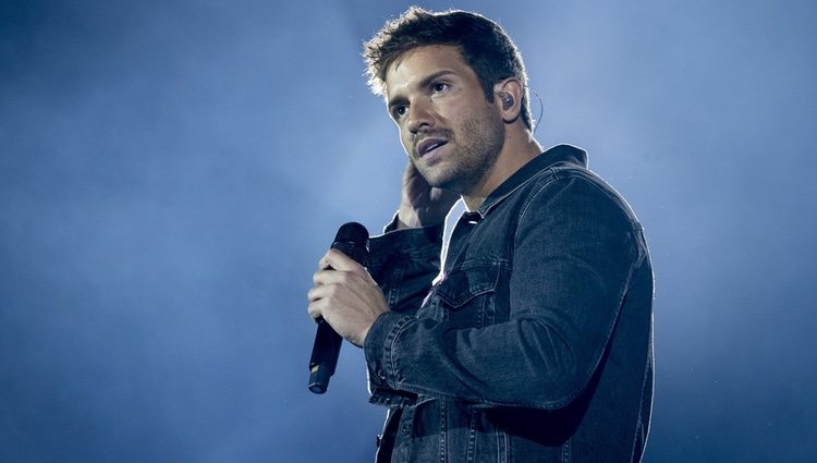 Pablo Alborán durante el concierto de Cadena 100 en Madrid