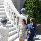 Carlota Casiraghi y Dimitri Rassam en el Palacio Grimaldi en su boda civil
