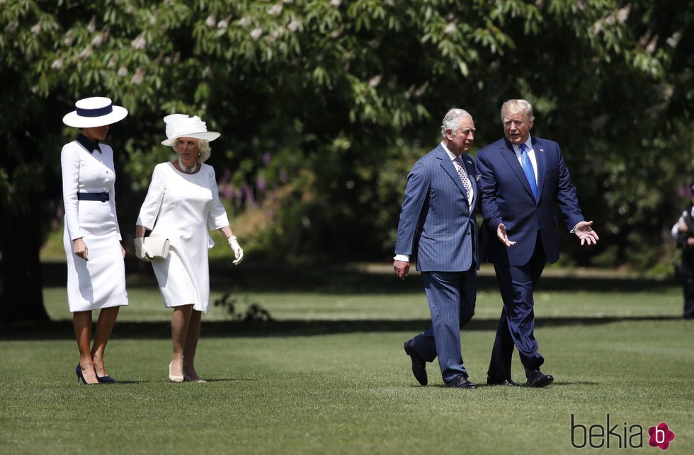 El Príncipe Carlos y Camilla Parker reciben a Donald Trump y Melania Trump en su Viaje de Estado a Reino Unido