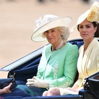 Kate Middleton y Camilla Parker en la ceremonia Trooping the Colour
