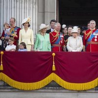 La Familia Real Británica en Trooping the Colour 2019