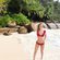 Edurne disfrutando de las islas Seychelles