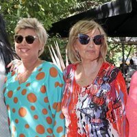 Terelu Campos, María Teresa Campos y Carmen Borrego en el cumpleaños de la matriarca