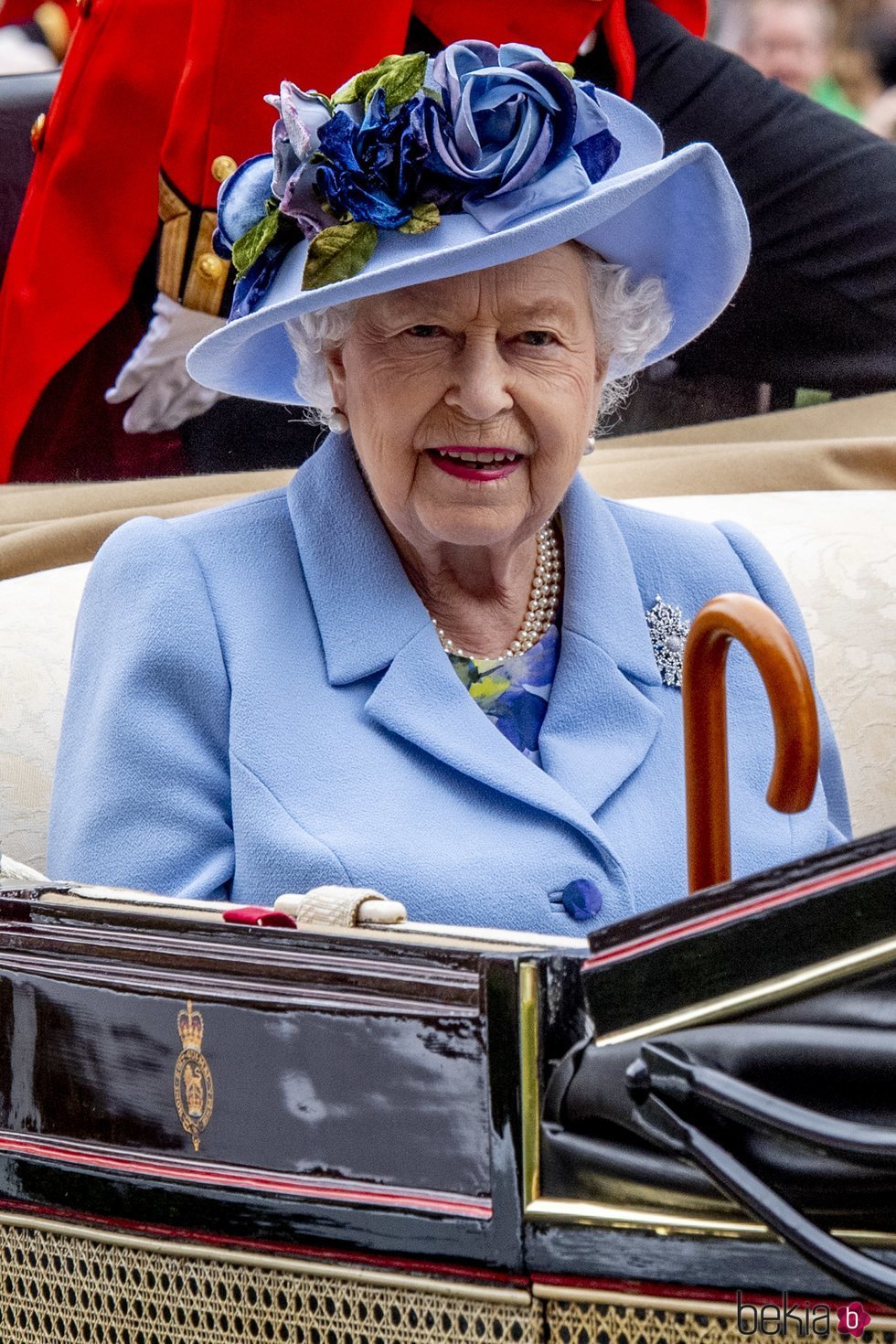 La Reina Isable II en las carreras de Ascot 2019