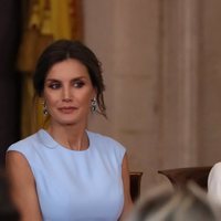 La Reina Letizia y la Infanta Sofía en el quinto aniversario de reinado de Felipe VI