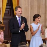 Los Reyes Felipe y Letizia, la Princesa Leonor y la Infanta Sofía en el quinto aniversario de reinado de Felipe VI