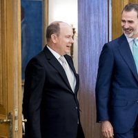 Felipe VI y Alberto de Mónaco en La Zarzuela