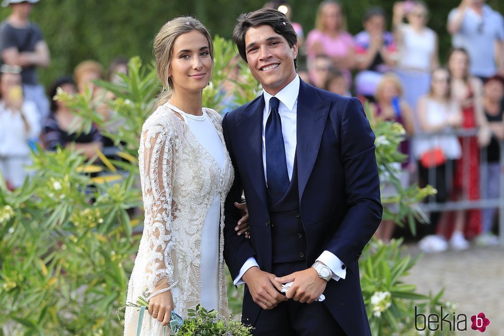 María Pombo y Pablo Castellano recién casados