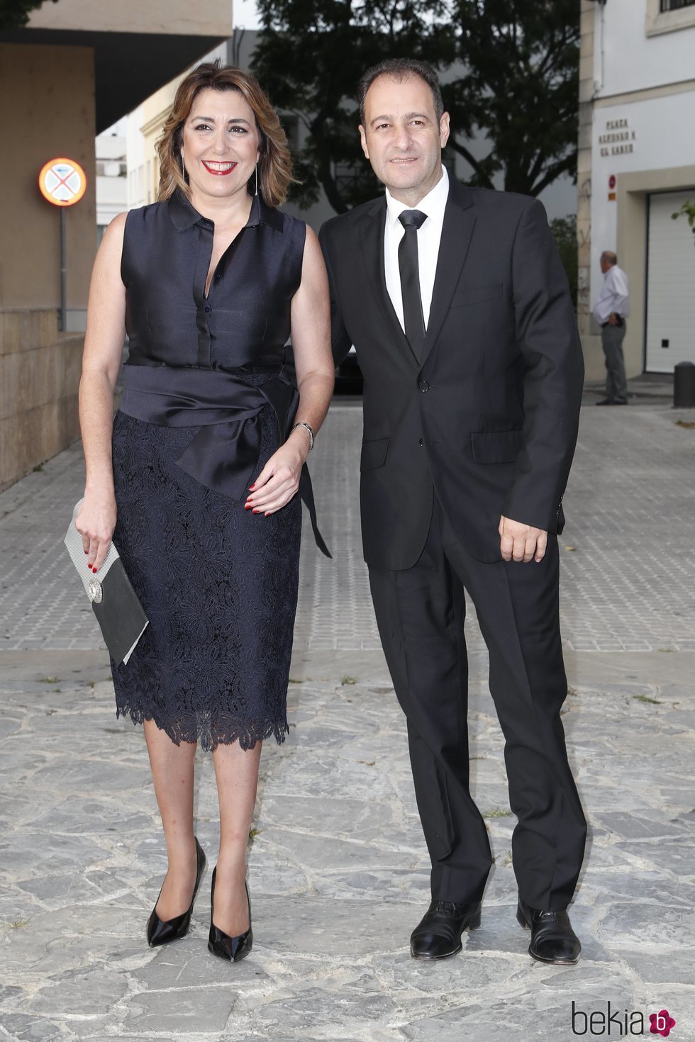Susana Díaz y José María Moriche en la boda de Ainhoa Arteta y Matías Urrea