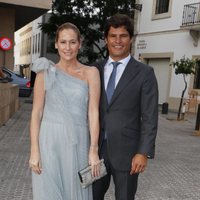 Fiona Ferrer y Javier Falconde en la boda de Ainhoa Arteta y Matías Urrea