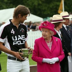 La Reina Isabel en la entrega de premios del Royal Windsor Cup