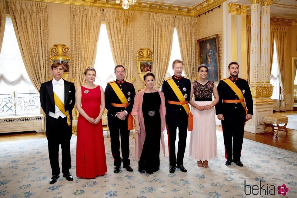El Gran Ducado de Luxemburgo en la recepción en el Palacio Ducal