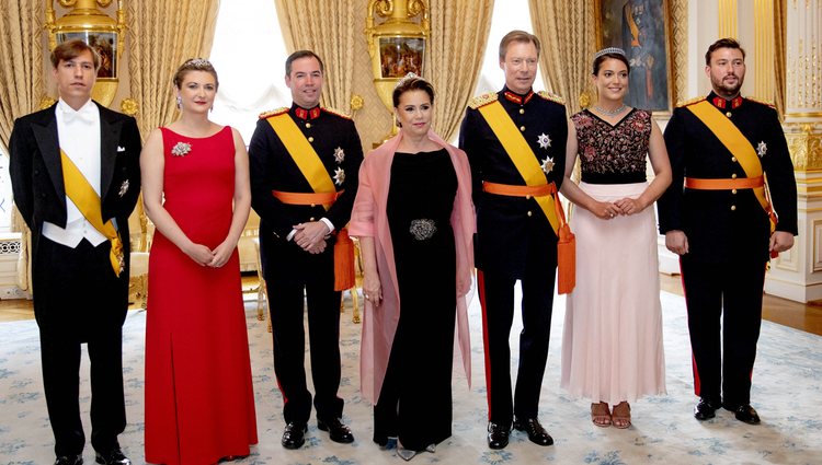 El Gran Ducado de Luxemburgo en la recepción en el Palacio Ducal